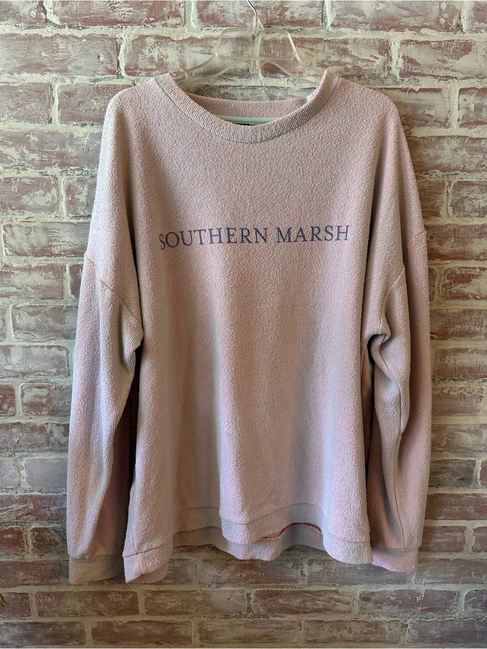 Cozy Southern Marsh Pink Crewneck Sweatshirt